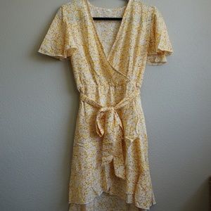 SHEIN Floral Yellow Dress